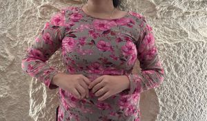 Floral Print Kurta
