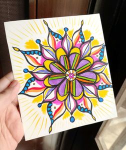 Handmade Colorful Mandala Artwork