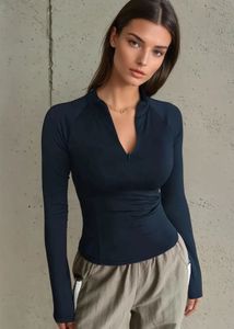 Body Hugging Zip Up Top