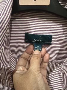 Women Striped Short-Sleeve Shirt