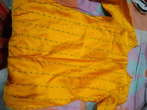 PRICE REDUCED Yellow Silk Kurti