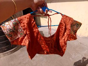 Beautiful Embroidered Saree with Blouse