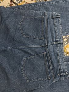 New blue denim jeans