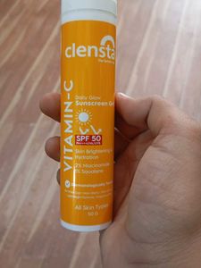 Clensta Vitamin C Daily Glow Sunscreen SPF 50