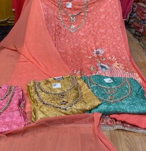 Embroidered Kurta Set - Multiple Colors