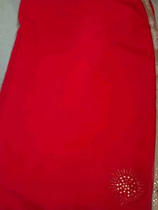 Elegant Red Saree