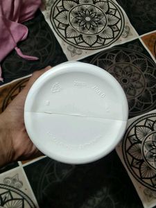 Empty White Kitchen plastic box with Green Lid