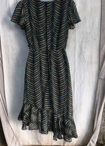 4929. Chic Wrap Dress with Ruffle Detail
