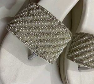 Footwear White Pearl Slides