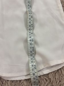 Sheer Cream Long Sleeve Top