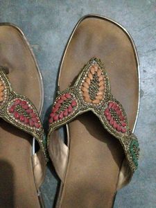 Embellished Flat Sandals