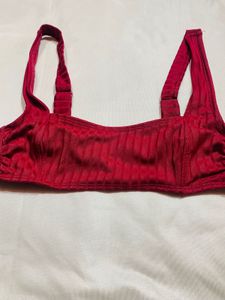 Red unique Bra