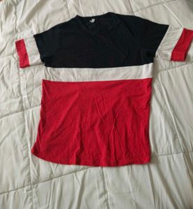 Colour block Strip tee 🎖️