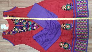 Anarkali Suit With Chudidar Pajama &amp; Dupatta Set🛍