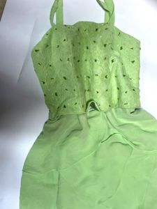 Light Green Embellished Gown