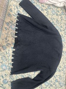 Chic Distressed Knit Cardigan