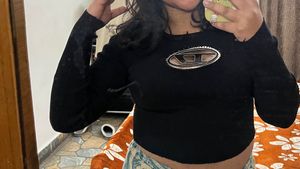 Diesel Embellished Crop Top