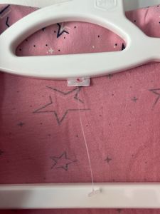 Pink Star Print Nightshirt L size almost new