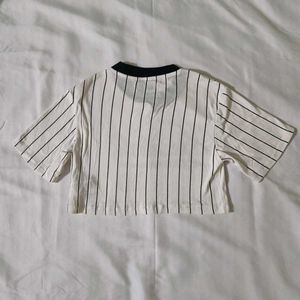 Oversized Crop T Shirt