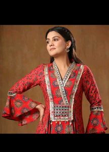 Elegant Red Ethnic Gown