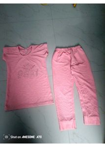 Pink Textured Lounge Set