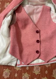 Striped Blazer Jacket three piece set