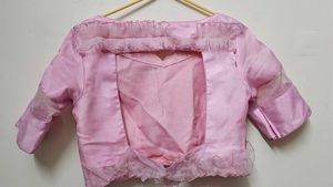 Pretty organza Pink Floral Ethnic Skirt