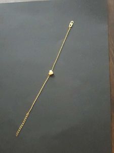 Gold Heart Necklace &amp; Bracelet Set