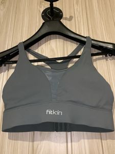 Fitkin Sports Bra Padded Sea Green Size M/ 32B
