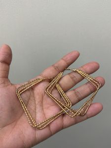 Stylish Geometric Hoop Earrings