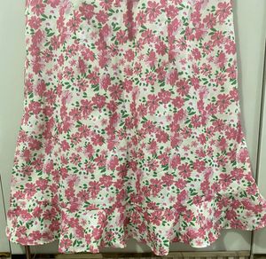 Floral Print Puff Sleeve Mini Dress