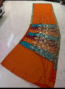 Vibrant lehnga type  Saree