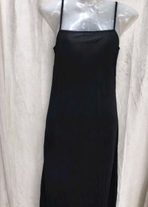 Sheer Black Slip Dress