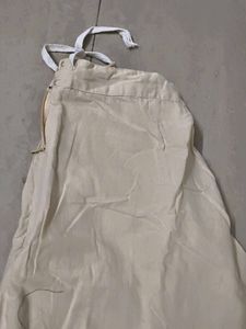 Cream Palazzo Pants