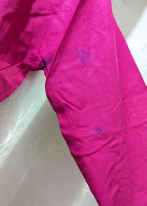 Pink Embroidered Kurti Pant Co-ord Set
