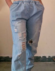 Light Wash Relaxed Fit Jeans(Unisex)