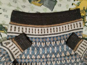 Shimmer Cozy Fair Isle Knit Sweater