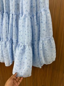 Tiered Floral Maxi Skirt