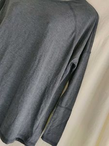 Comfortable Grey Long Sleeve Top(S)