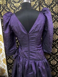 Retro Purple Statement Dress