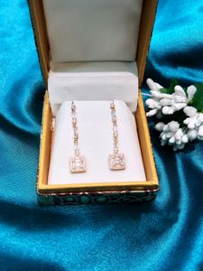 American Diamond Earrings Pure Silver 925