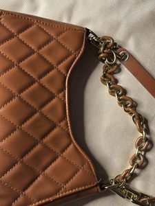 Quilted Shoulder Bag with Chain