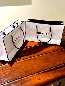 2 Chanel Luxury shopping gifting bags