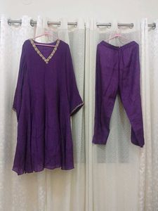 Beautiful Purple Kurta Set