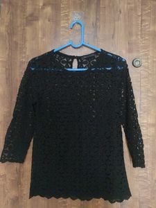 Chic Black Lace Top