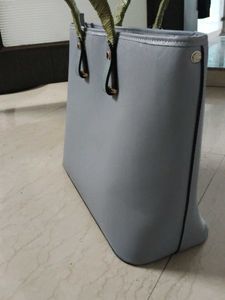 h n m ....Stylish Grey Tote Bag