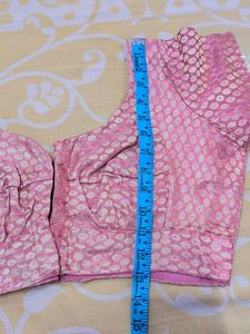 Pink Brocade Blouse