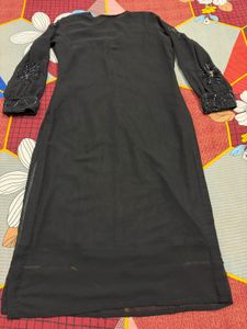 black kurta with duppata