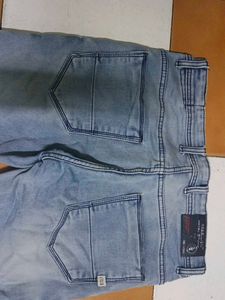 Light Wash Distressed Denim Jeans