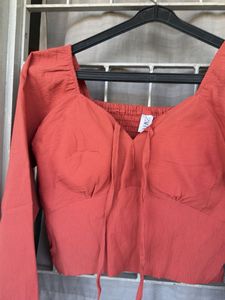 Stylish Tie-Front Long Sleeve Top